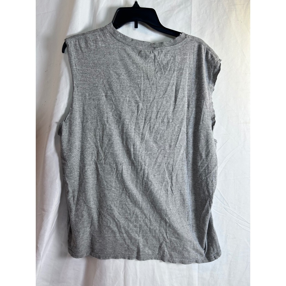 American Eagle Graphic Muscle Tank XL Gray Distressed Eagle Mens - Picture 4 of 7